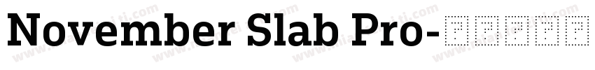 November Slab Pro字体转换
